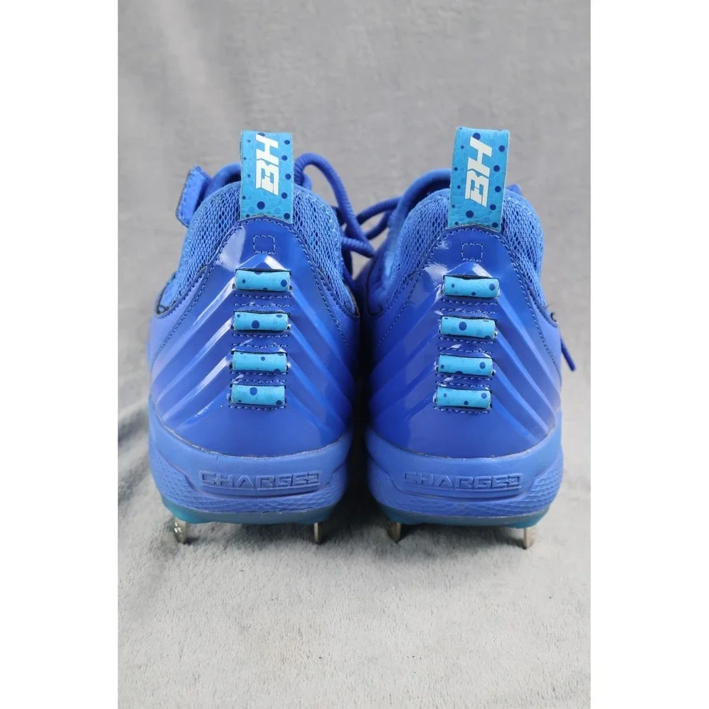 Mens Under Armour Shoes‎ Size 13 Blue Charged Baseball Metal Cleats Microtips